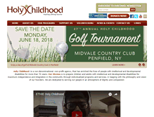 Tablet Screenshot of holychildhood.org